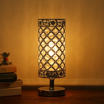 Moder Bedside lamp crystal Creative Bedroom table lamp Hotel Decro Desk lamp Crystal Beside Table Lamp Light Silver
Moder Bedside lamp crystal Creative Bedroom table lamp Hotel Decro Desk lamp Crystal Beside Table Lamp Light Silver