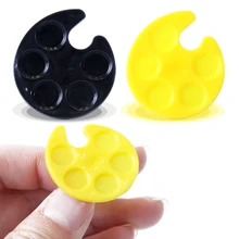 1 pièces Mini doigt anneau Palette plaque peinture dessin aquarelle ongles Gel vernis Pigment support maquillage manucure Case outils JI618(China)