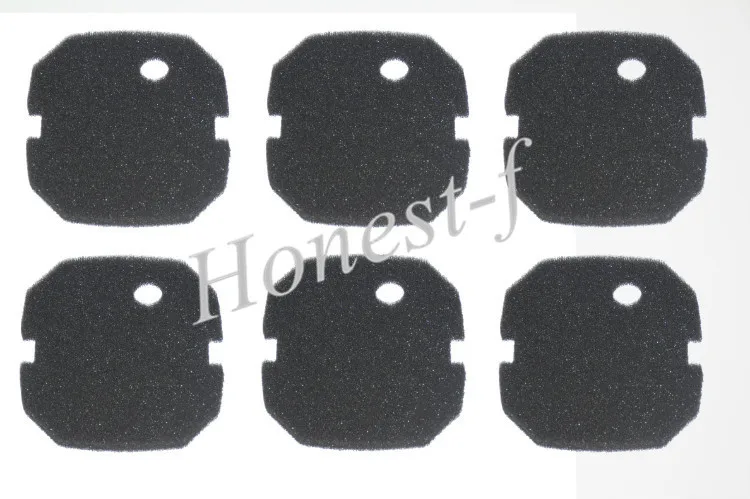 Image Generic Fine Filter Foam  For AquaOne Aqua One AQUIS 1200 1250 and 1000 1050(Black, Pack of 6)