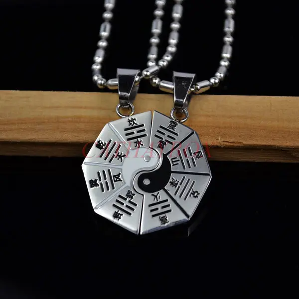 Black Silver Tone Enamel Stainless Steel Chinese Taoism Tai Chi Yin Yang Couples Love Charm Pendant Necklace Free Chain 50CM
Black Silver Tone Enamel Stainless Steel Chinese Taoism Tai Chi Yin Yang Couples Love Charm Pendant Necklace Free Chain 50CM