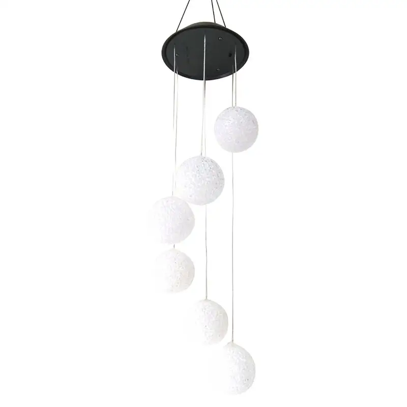 BESTOYARD Round Ball Wind Chimes LED Solar Mobile Wind Chime Color Changing Automatic Light Sensor Wind Spinner Lamp for Patio
BESTOYARD Round Ball Wind Chimes LED Solar Mobile Wind Chime Color Changing Automatic Light Sensor Wind Spinner Lamp for Patio