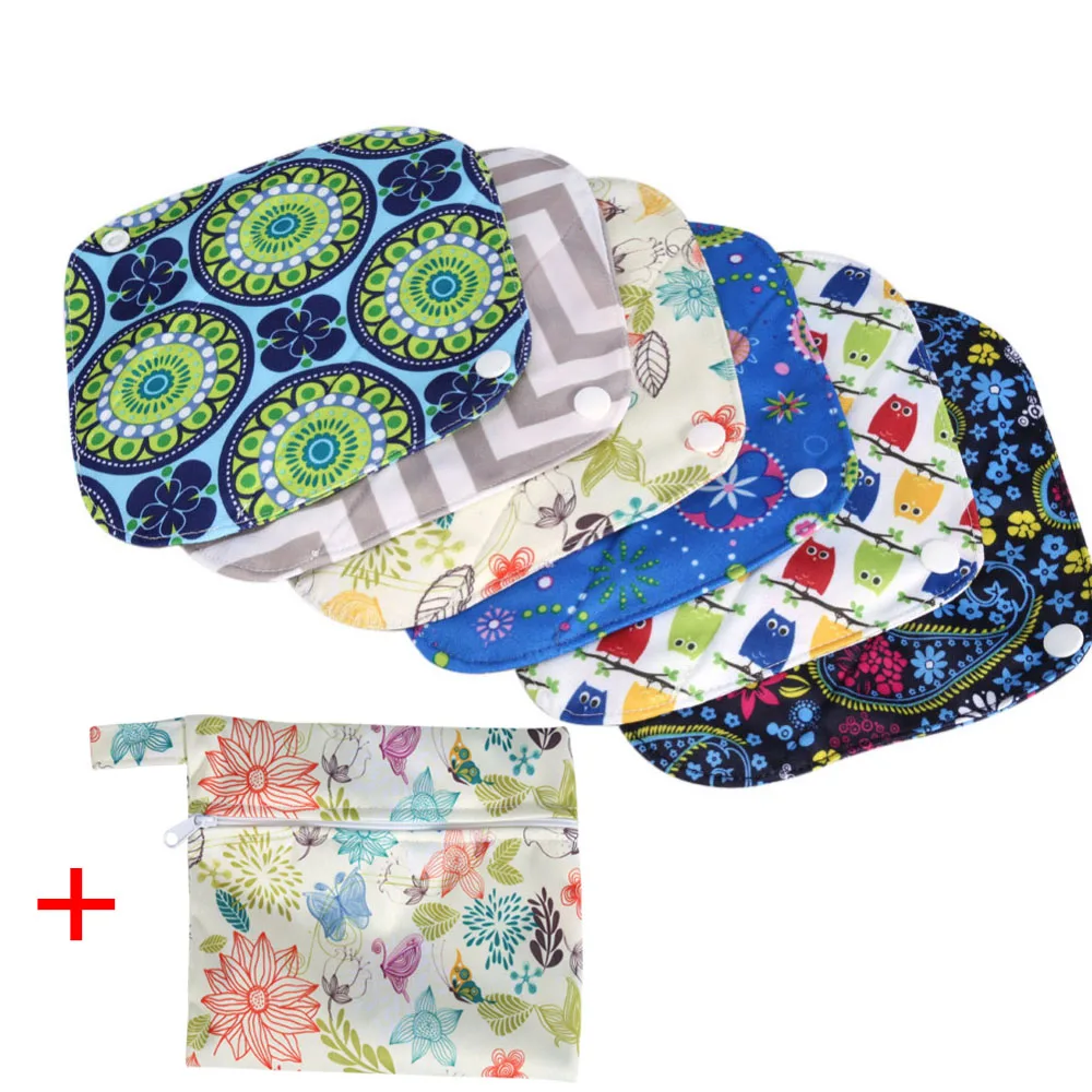 6 Pcs Reusable Sanitary Pads +Wet Bag Washable Menstrual Pad Cloth Panty Liner Menstruation Hygiene Care Sanitary Pad Bag
6 Pcs Reusable Sanitary Pads +Wet Bag Washable Menstrual Pad Cloth Panty Liner Menstruation Hygiene Care Sanitary Pad Bag