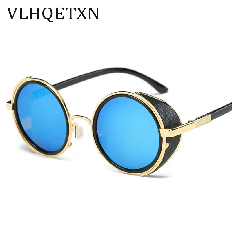 Vintage Steampunk Goggles Designer Sunglasses Side Visor Circle Lens Round Sun Glasses Women Men HD Retro Hippie Glasses Oculos
Vintage Steampunk Goggles Designer Sunglasses Side Visor Circle Lens Round Sun Glasses Women Men HD Retro Hippie Glasses Oculos