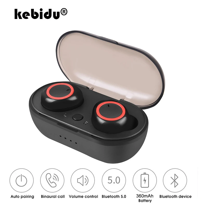 New Bluetooth 5.0 Earphones Portable TWS Wireless In-ear 3D Stereo Sound With Mic Handsfree Sports Earbuds Auto Pairing Headset
New Bluetooth 5.0 Earphones Portable TWS Wireless In-ear 3D Stereo Sound With Mic Handsfree Sports Earbuds Auto Pairing Headset