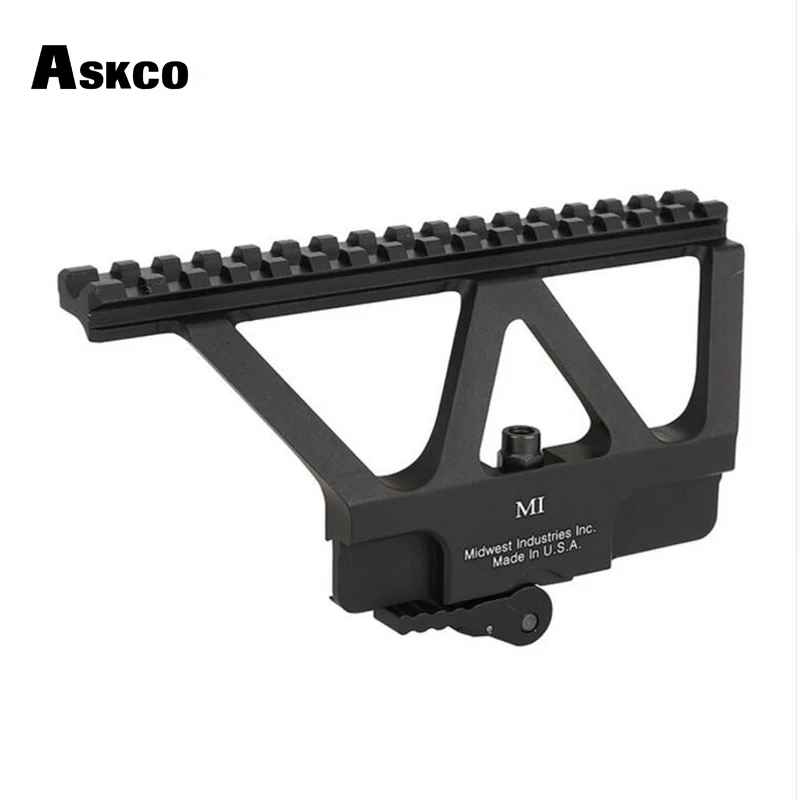 Askco Quick Detach AK Gun Rail Scope Mount Base Picatinny Side Rail Mounting For AK 47 AK 74 Black Tan Hot Selling
Askco Quick Detach AK Gun Rail Scope Mount Base Picatinny Side Rail Mounting For AK 47 AK 74 Black Tan Hot Selling