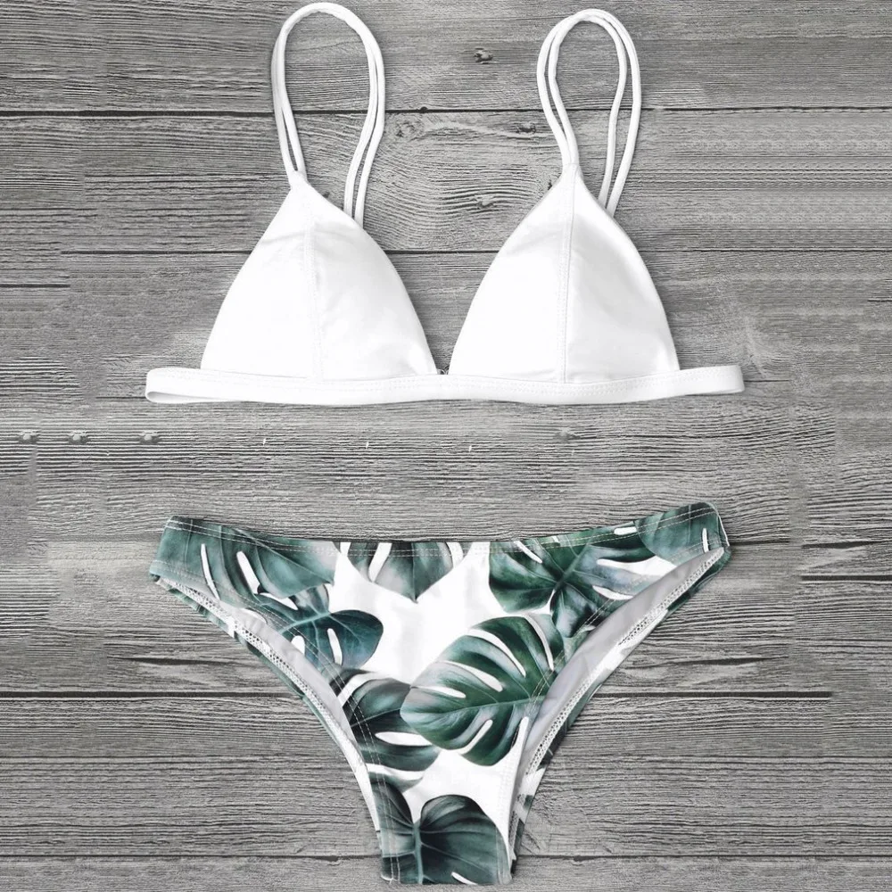 2018 Hot Sexy Brazilian Bikini Set Swimwear Women Swimsuit Bathing Suit Cami Palm Leaf Print Biquini Swim Suit Maillot De Bain
2018 Hot Sexy Brazilian Bikini Set Swimwear Women Swimsuit Bathing Suit Cami Palm Leaf Print Biquini Swim Suit Maillot De Bain