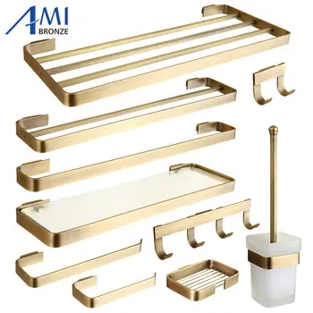 FZ Series Antique Brushed Brass Bathroom Accessories Bath Hardware Towel Bar Paper Holder Cloth Hook Soap Dish 513A
FZ Series Antique Brushed Brass Bathroom Accessories Bath Hardware Towel Bar Paper Holder Cloth Hook Soap Dish 513A