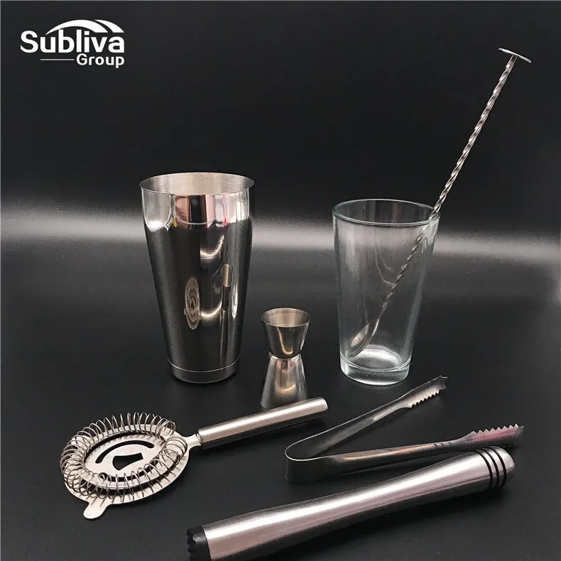 6Pcs Cocktail Shaker Bar Set Accessories Martini Kit Measuring Jigger and Mixing Spoon Tong Built-in Bartender Strainer Bar Tool
6Pcs Cocktail Shaker Bar Set Accessories Martini Kit Measuring Jigger and Mixing Spoon Tong Built-in Bartender Strainer Bar Tool