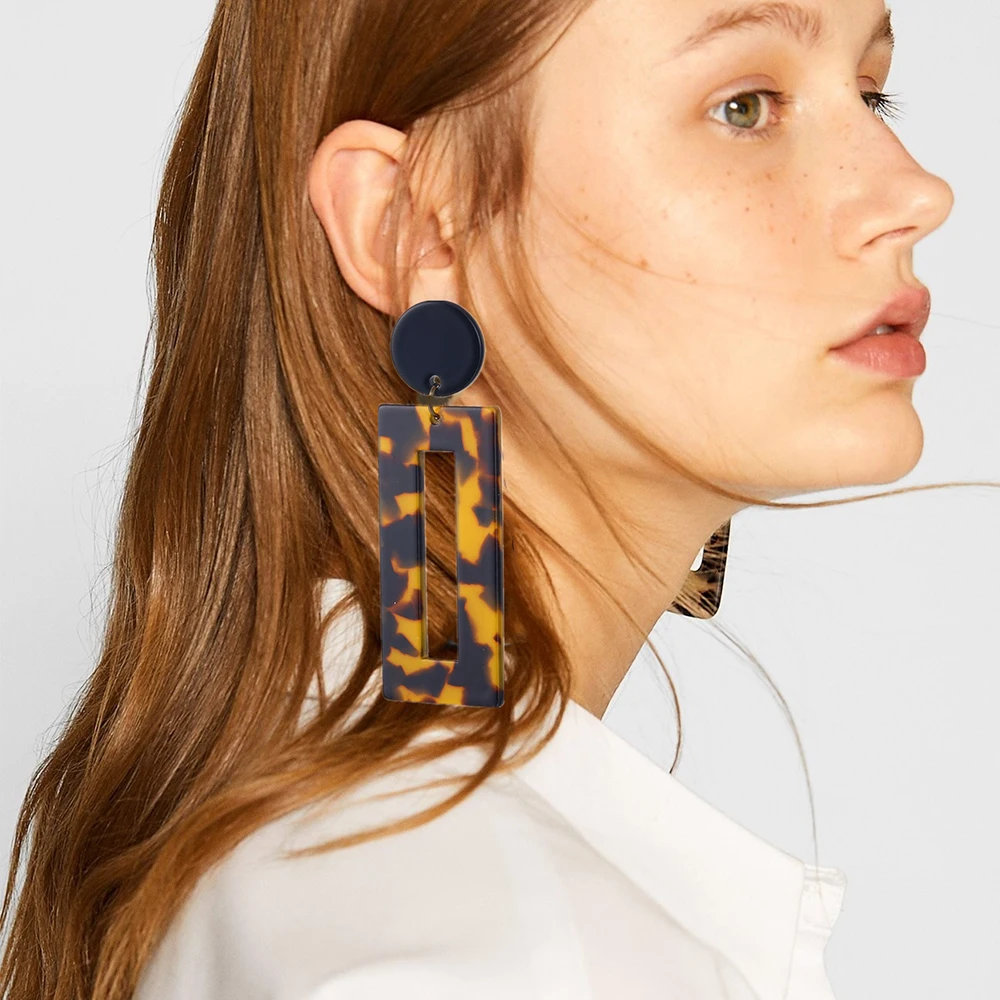 FNIO New Korea Women's Fashion Black Round Earring Geometric Rectangle Leopard Print Resin Drop Earrings For Women Jewelry
FNIO New Korea Women's Fashion Black Round Earring Geometric Rectangle Leopard Print Resin Drop Earrings For Women Jewelry