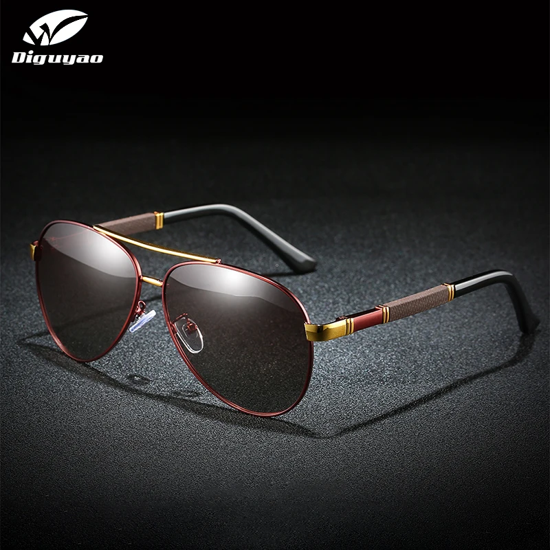 

DIGUYAO sunglasses men 2021 Pilot retro high quality sunglasses brand designer Polarized driving glasses oculo de sol masculino