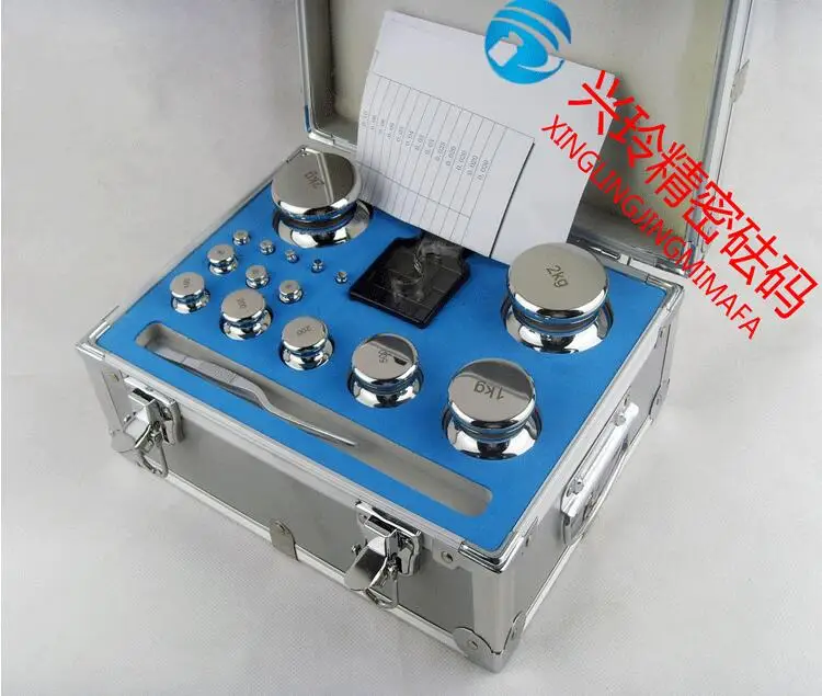 M1 Grade 27pcs 1mg-2kg Stainless Steel Digital Scale Calibration Weights Kit Set w Certificate, precision Packed
M1 Grade 27pcs 1mg-2kg Stainless Steel Digital Scale Calibration Weights Kit Set w Certificate, precision Packed