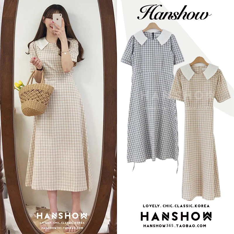 Cute Girl Plaid a Line Dress Retro Summer Short Sleeve Long Dress Classy Robe Longue Vestido Largo Vestiti Lunga
Cute Girl Plaid a Line Dress Retro Summer Short Sleeve Long Dress Classy Robe Longue Vestido Largo Vestiti Lunga
