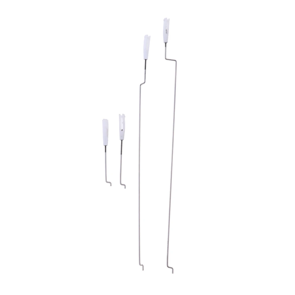 MagiDeal 4pcs Metal Z-Type Steel Wire Pull Rod for Wltoys XK A430 RC Plane Wing and Servo