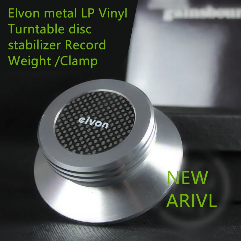 New Elvon Carbon fiber metal LP Vinyl Turntable disc stabilizer Record Weight /Clamp special pressure town for disc
New Elvon Carbon fiber metal LP Vinyl Turntable disc stabilizer Record Weight /Clamp special pressure town for disc