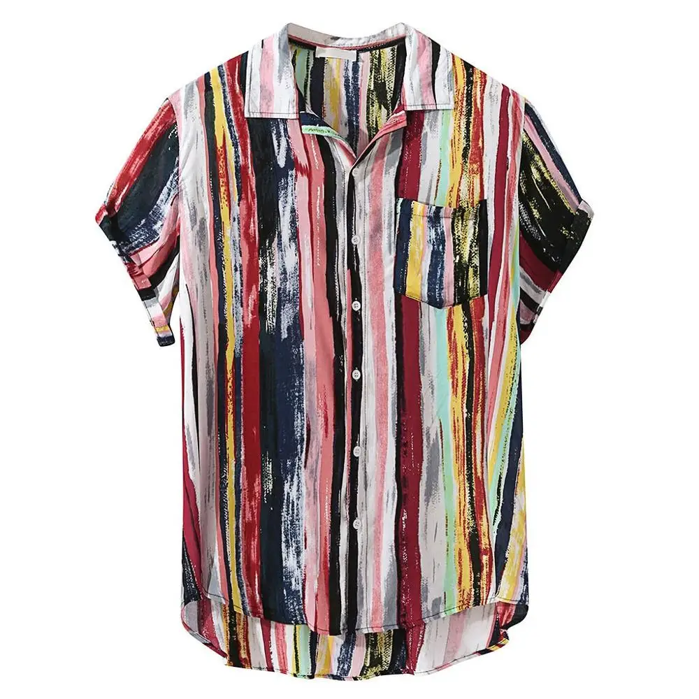 NEW HOT 4XL Men's Multi Color Lump Chest Pocket Short Sleeve Round Hem Loose Shirts male summer 2019 fashion Blouse clothing
NEW HOT 4XL Men's Multi Color Lump Chest Pocket Short Sleeve Round Hem Loose Shirts male summer 2019 fashion Blouse clothing