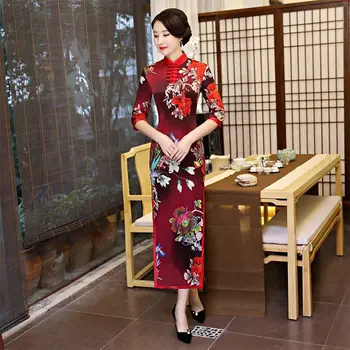 Fashion Chinese Style Long Cheongsam New Arrival Women's Rayon Dress Elegant Qipao Vestidos Size S M L XL XXL XXXL 52980
Fashion Chinese Style Long Cheongsam New Arrival Women's Rayon Dress Elegant Qipao Vestidos Size S M L XL XXL XXXL 52980
