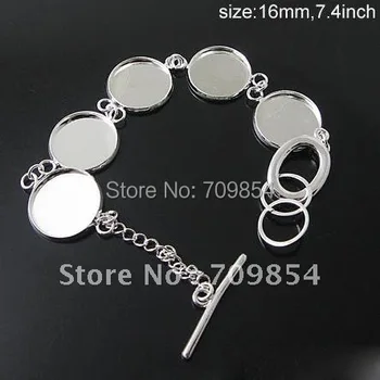 free shipping!!! 25pcs/lot silver plated Color Bracelet Blanks For 16mm Cabochon 7.4 inch
free shipping!!! 25pcs/lot silver plated Color Bracelet Blanks For 16mm Cabochon 7.4 inch