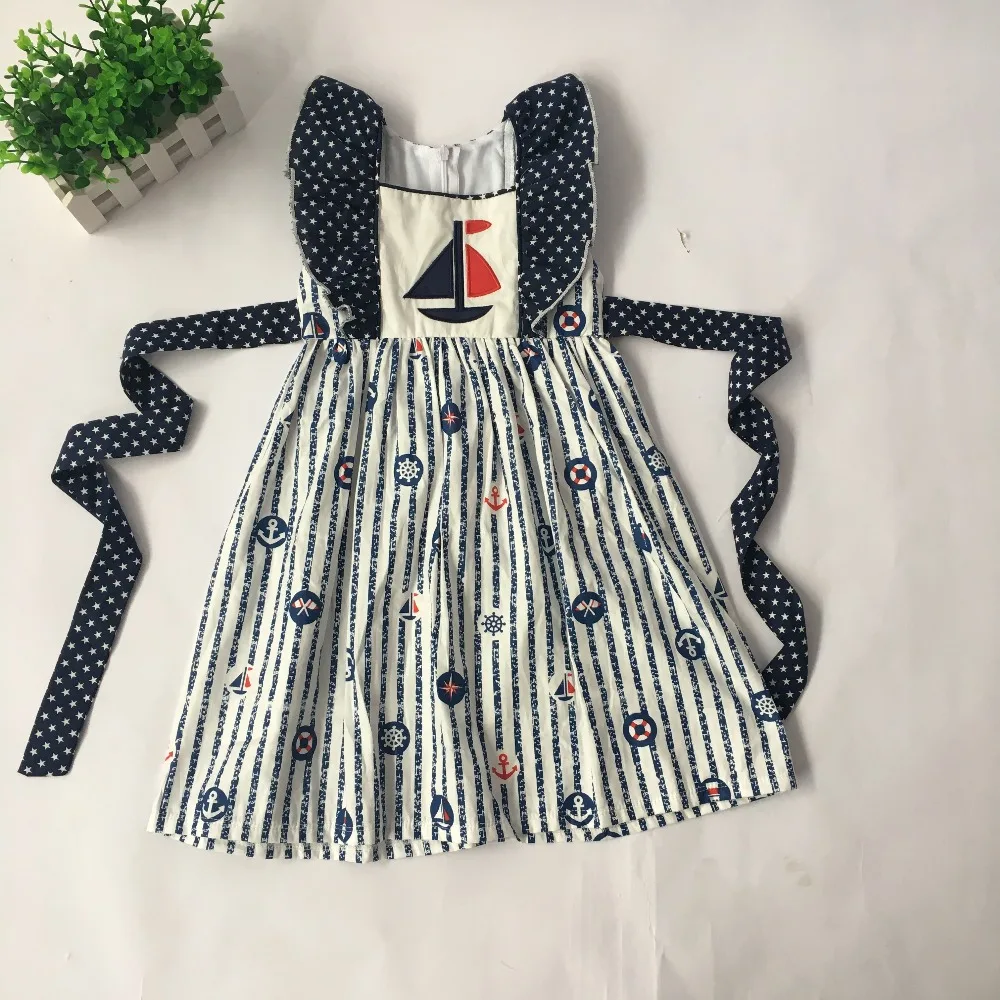 Puresun Baby Girl Summer Clothing 4th of July Dress With Sailboat Applique Dress Children Girls Independence Boutique Dress
Puresun Baby Girl Summer Clothing 4th of July Dress With Sailboat Applique Dress Children Girls Independence Boutique Dress