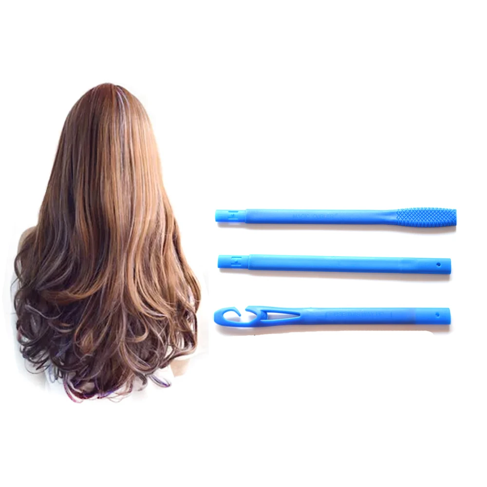 55cm 18Pcs Spiral DIY Magic Plastic Hair Curler Rollers Size Hair Rollers Styling Tools With 3 Stick Hooks Diameter 2.5cm
55cm 18Pcs Spiral DIY Magic Plastic Hair Curler Rollers Size Hair Rollers Styling Tools With 3 Stick Hooks Diameter 2.5cm