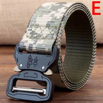 125CM Length Men Milita Style Belt Metal Buckle Cinturon Jeans Waist Strap Automatic Tactical Belt Military Nylon Belts
125CM Length Men Milita Style Belt Metal Buckle Cinturon Jeans Waist Strap Automatic Tactical Belt Military Nylon Belts