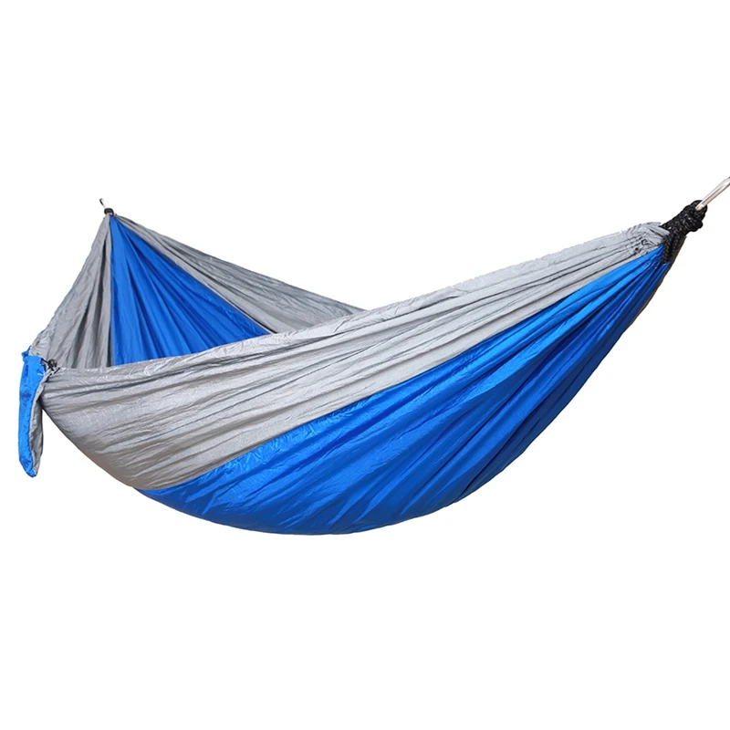 275x140Cm Outdoor Hammock Camping Hammock Double Widened Hammock Outdoor Parachute Cloth Hammock Camping Swing-Gray +Navy Blue
275x140Cm Outdoor Hammock Camping Hammock Double Widened Hammock Outdoor Parachute Cloth Hammock Camping Swing-Gray +Navy Blue