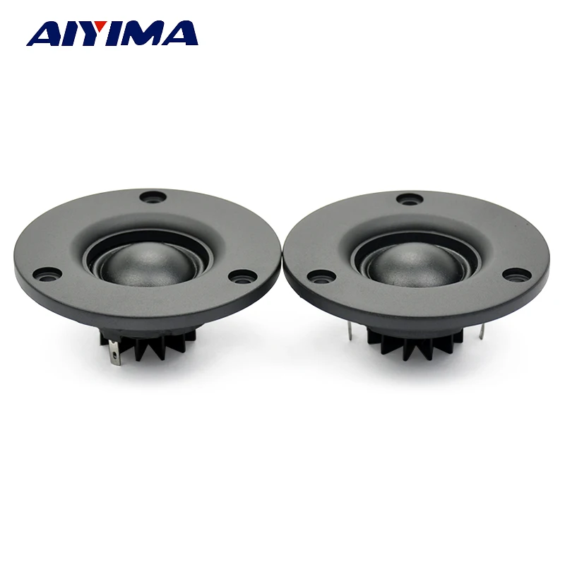 Aiyima 2 шт. 74 мм HIFI твитер 6ohm 60 Вт 25 ядерный Шелковый аудио динамик алюминиевый