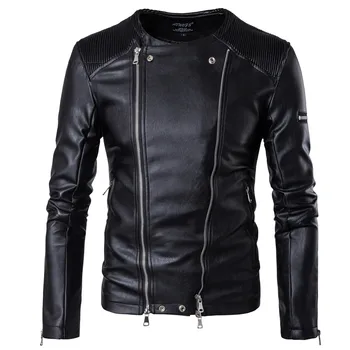 HOO 2020 winter new men took locomotive leather youth leisure jacket zipper decoration
HOO 2020 winter new men took locomotive leather youth leisure jacket zipper decoration
