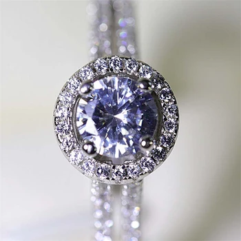 14K White Gold Classical Cubic Zirconia Ring Wedding for Woman Girls Crystals Gift Ring Bague Femme Anillos amethyst bizuteria
14K White Gold Classical Cubic Zirconia Ring Wedding for Woman Girls Crystals Gift Ring Bague Femme Anillos amethyst bizuteria