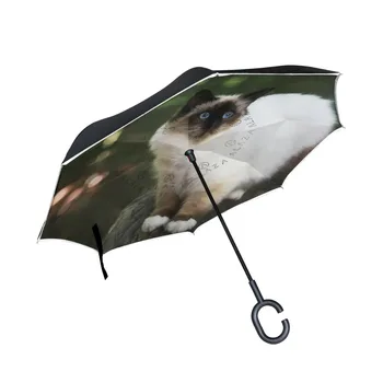 Birman Cat Printed Reverse Umbrella Windproof Ultralight Sun Rain Automatic Folding Umbrella Rain Women Umbrellas Lady Parasol
Birman Cat Printed Reverse Umbrella Windproof Ultralight Sun Rain Automatic Folding Umbrella Rain Women Umbrellas Lady Parasol