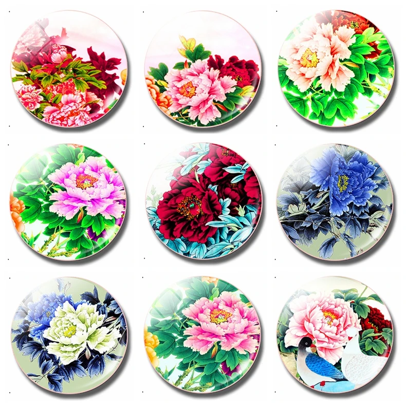 Chinese Peony Glass Dome Magnetic Refrigerator Sticker Handmade Flowers 30MM Fridge Magnet Home Decor Kitchen Decoration
Chinese Peony Glass Dome Magnetic Refrigerator Sticker Handmade Flowers 30MM Fridge Magnet Home Decor Kitchen Decoration