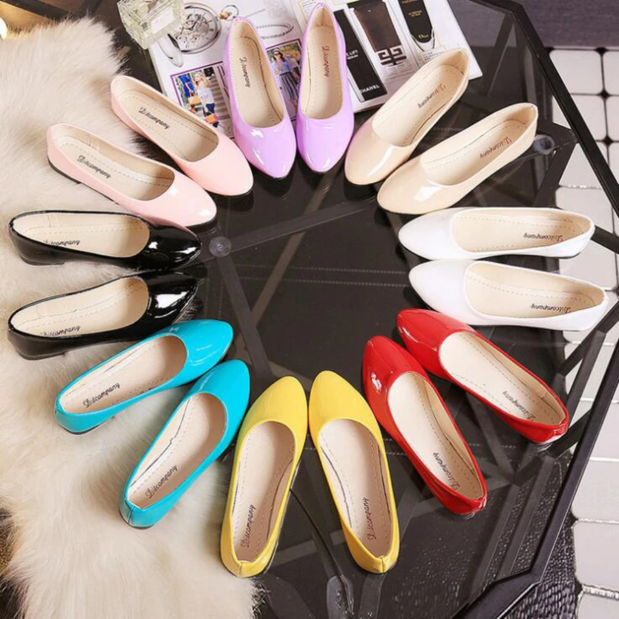 MHYONS Women Fashion Candy Color Flat Shoes Business Faux Patent Leather Pointed Shoes Shallow Ballet Flats work Office Shoes
MHYONS Women Fashion Candy Color Flat Shoes Business Faux Patent Leather Pointed Shoes Shallow Ballet Flats work Office Shoes
