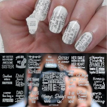 English Letter Style 1Pcs Nail Stamping Plates Stainless Steel Image Stamping Nail Art Manicure Template Nail Stamp Tools
English Letter Style 1Pcs Nail Stamping Plates Stainless Steel Image Stamping Nail Art Manicure Template Nail Stamp Tools