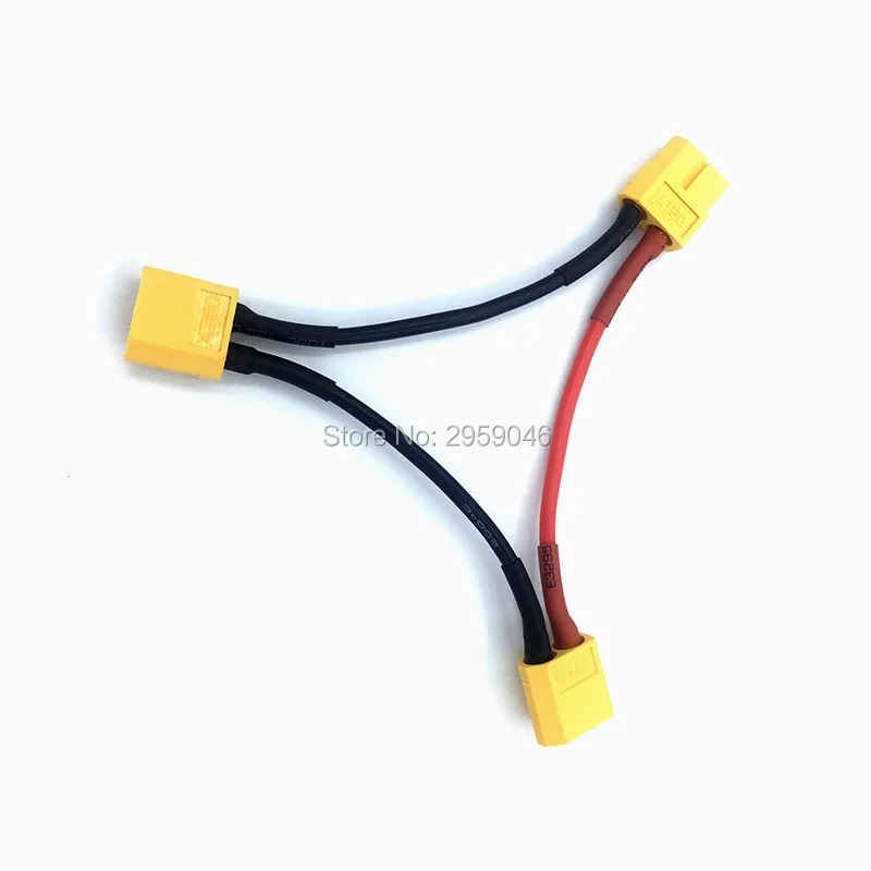 Triangle Connection line 1 XT60 plug Female to 2 XT60 plug Male 16AWG Silicone wire Dean Series Battery Connector Cable
Triangle Connection line 1 XT60 plug Female to 2 XT60 plug Male 16AWG Silicone wire Dean Series Battery Connector Cable