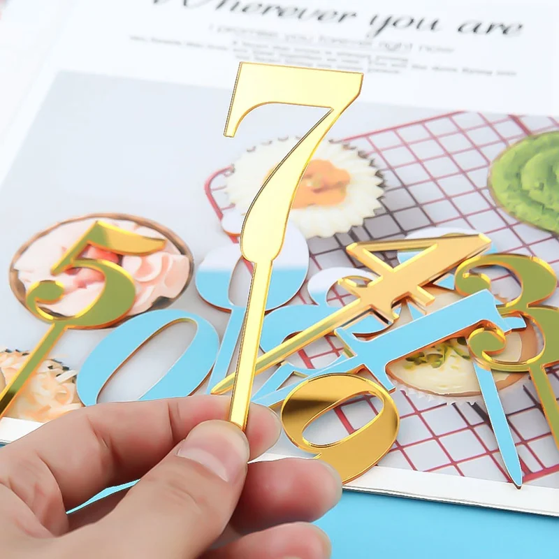 No. 0 1 2 3 4 5 6 7 8 9 Gold Color Acrylic Cake Topper For 10th 20th 60th Wedding Baby Shower Anniversary/Birthday Party
No. 0 1 2 3 4 5 6 7 8 9 Gold Color Acrylic Cake Topper For 10th 20th 60th Wedding Baby Shower Anniversary/Birthday Party