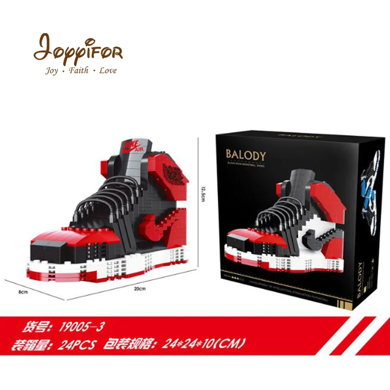 Joyyifor MINI Nano Block AJ Lightning Sneaker Sport Shoe Model Building Set Toys Compatible LegoINGlys for Boys Friends Gifts
Joyyifor MINI Nano Block AJ Lightning Sneaker Sport Shoe Model Building Set Toys Compatible LegoINGlys for Boys Friends Gifts