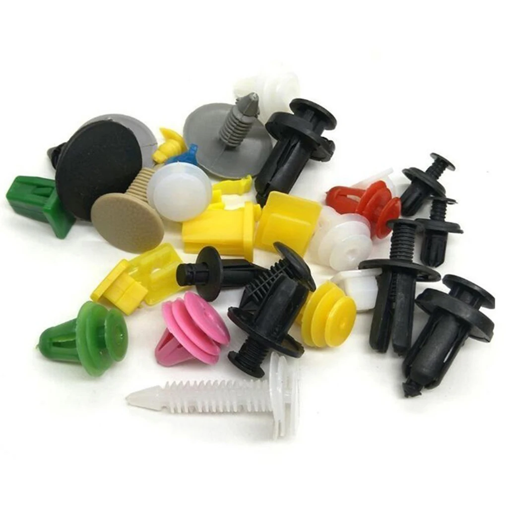 Hukimoyo 100 pcs Car Fastener Bumper Clip,Rivets Auto Retainer