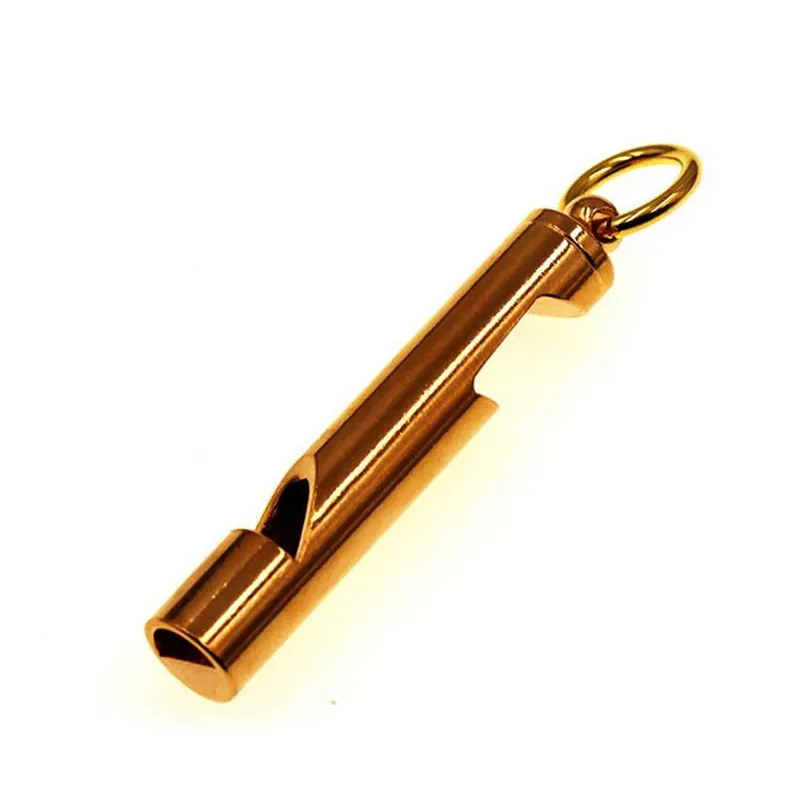 Handmade brass whistle with bottle opener function outdoor emergency survival tool support laser engraving custom service
Handmade brass whistle with bottle opener function outdoor emergency survival tool support laser engraving custom service