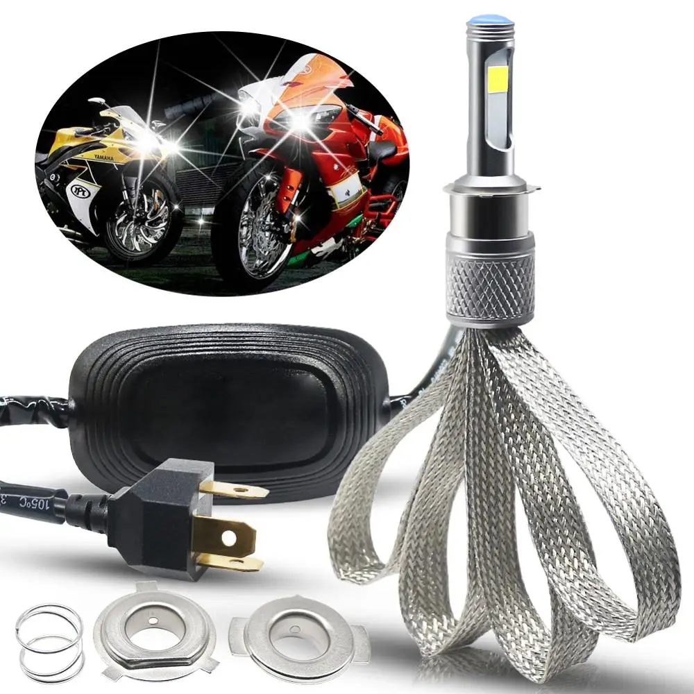 H4 LED Motorcycle Headlight Bulb Motorcycle Light 28W COB Chip LED Bulbs For Moto Light Universal Front Headlamp AC/ DC 9-18V
H4 LED Motorcycle Headlight Bulb Motorcycle Light 28W COB Chip LED Bulbs For Moto Light Universal Front Headlamp AC/ DC 9-18V