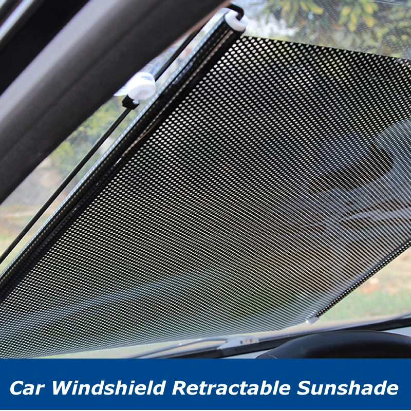 Retractable Silver Windshield 50x125cm Sunshade Shade UV Visor Curtain for Car