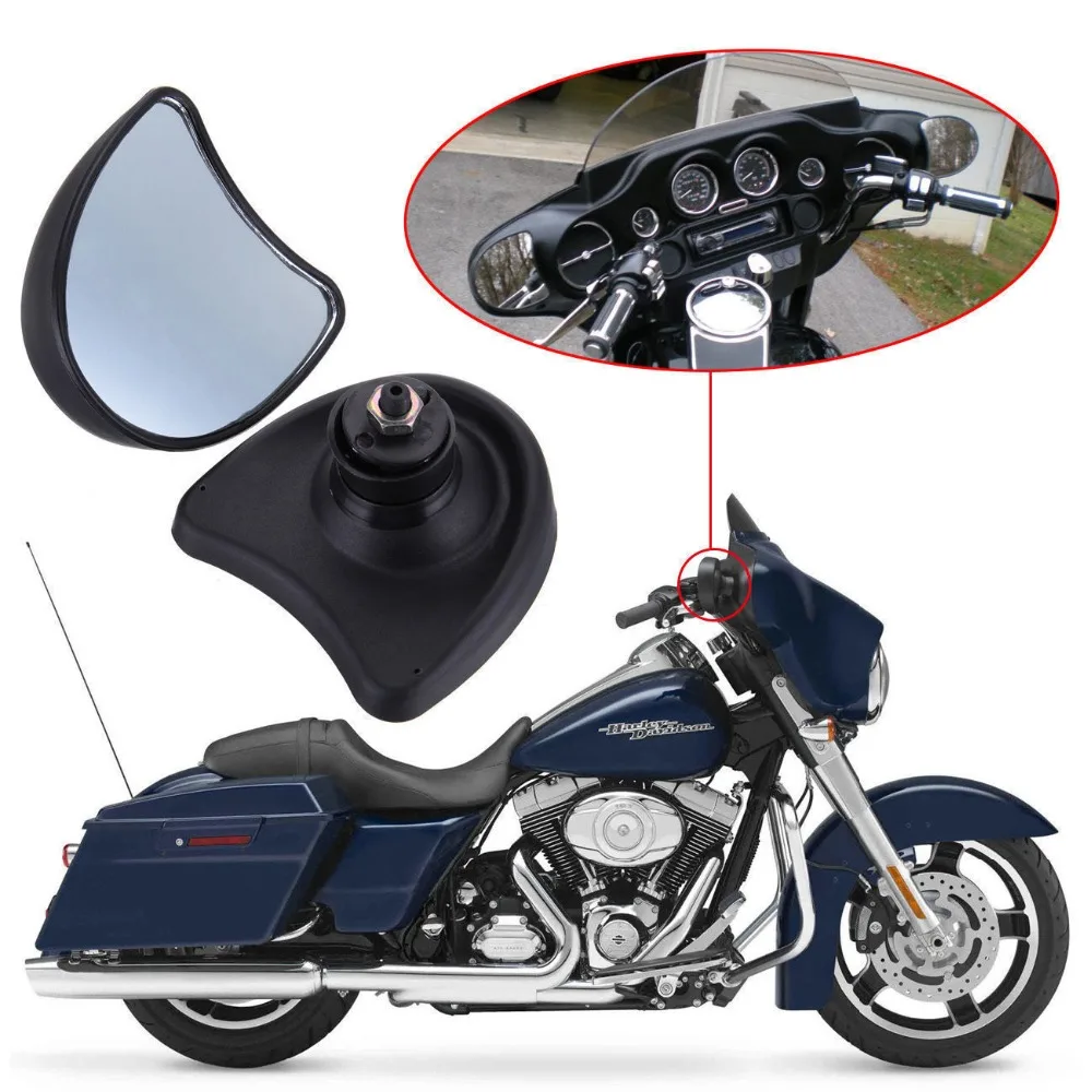 Black Chrome Fairing Mount Side Rear Mirrors For Harley Electra Street Glide Touring 2014-2016 2015
Black Chrome Fairing Mount Side Rear Mirrors For Harley Electra Street Glide Touring 2014-2016 2015