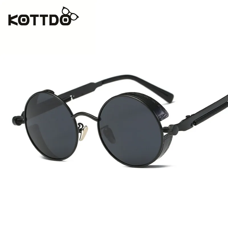 KOTTDO Fashion Metal Round Sunglasses Women Men Steampunk Brand Design Goggle Vintage Sun Glasses Male Sunglasses UV400
KOTTDO Fashion Metal Round Sunglasses Women Men Steampunk Brand Design Goggle Vintage Sun Glasses Male Sunglasses UV400