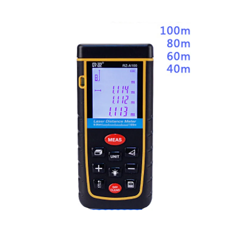 80M Handheld Large LCD with Backlight Digital Laser Distance Meter Range Finder Measure Diastimeter Rangefinders Easy Operation
80M Handheld Large LCD with Backlight Digital Laser Distance Meter Range Finder Measure Diastimeter Rangefinders Easy Operation