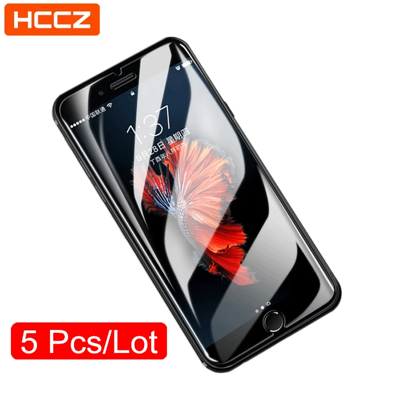 HCCZ 5 pcs/Lot for iPhone 7 8 6 6s Plus Screen Protector for iPhone X XR XS Max 5s 5 SE High Quality 2.5D 9H Tempered Glass Film
HCCZ 5 pcs/Lot for iPhone 7 8 6 6s Plus Screen Protector for iPhone X XR XS Max 5s 5 SE High Quality 2.5D 9H Tempered Glass Film