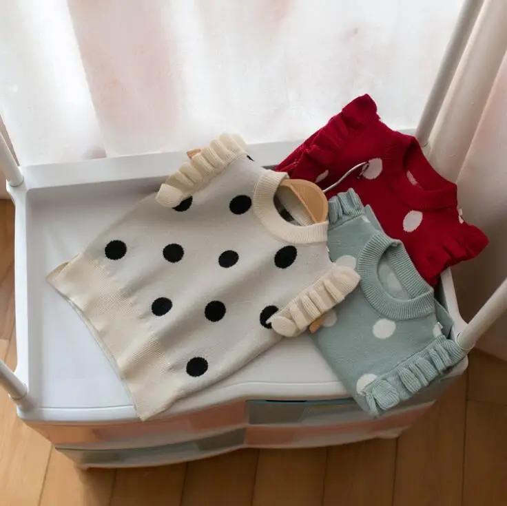 2019 Autumn Girls Boys Knitted Sweater Fashion Sleeveless Dots Kids Girls Cardigan 1-5 years
2019 Autumn Girls Boys Knitted Sweater Fashion Sleeveless Dots Kids Girls Cardigan 1-5 years