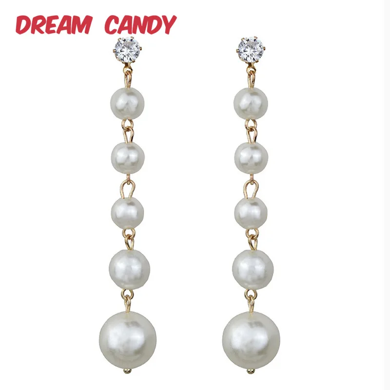 Dream Candy Exquisite Pearl Long Earrings for Women Trendy Rhinestone Dangle Earrings Fashion Jewelry Lady Earrings Accessories
Dream Candy Exquisite Pearl Long Earrings for Women Trendy Rhinestone Dangle Earrings Fashion Jewelry Lady Earrings Accessories
