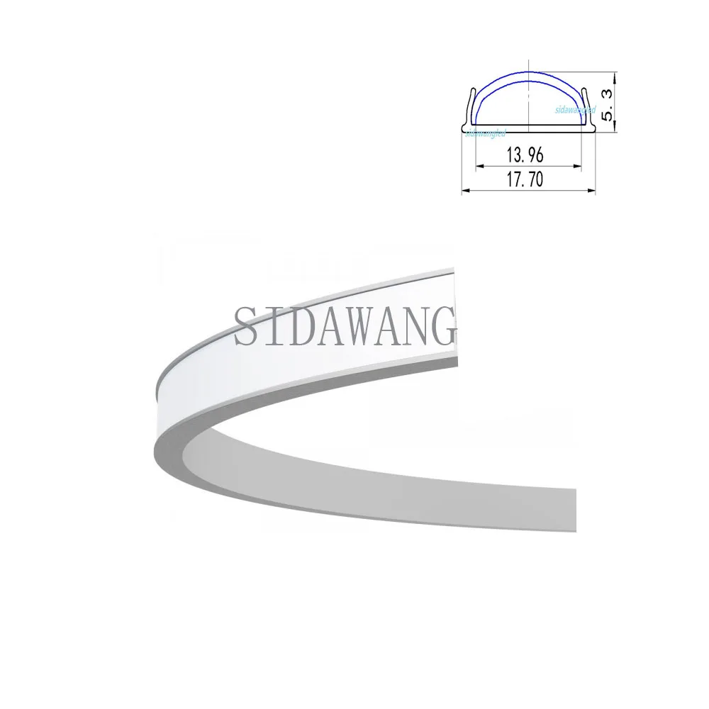 60m (30pcs) a lot, 2m per piece, Bendable Flexible Anodized Aluminium Led Lighting Profile With Diffuser Cover SDW021
60m (30pcs) a lot, 2m per piece, Bendable Flexible Anodized Aluminium Led Lighting Profile With Diffuser Cover SDW021