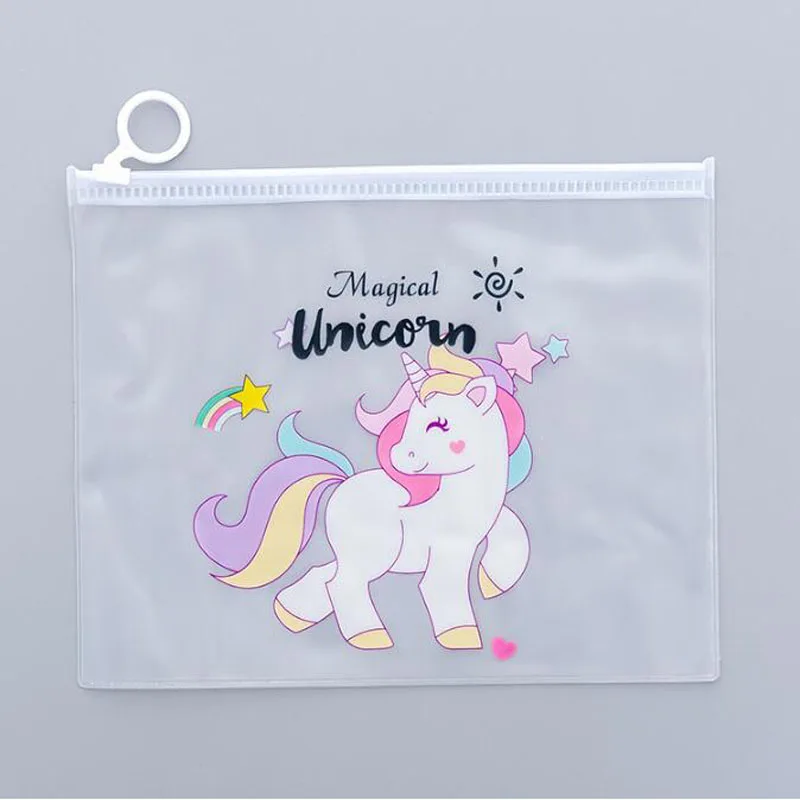 Cute Unicorn Ring Zipper Pencil Bag School Student Translucent Stationery Storage Bag Document Bag Pen Stationery PVC Bill Bag
Cute Unicorn Ring Zipper Pencil Bag School Student Translucent Stationery Storage Bag Document Bag Pen Stationery PVC Bill Bag