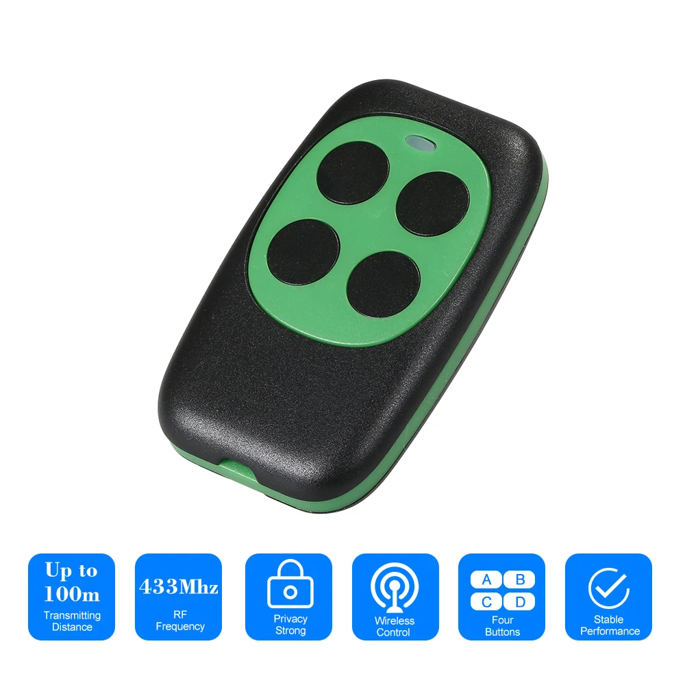 433 MHz RF Code Remote Control Copy 4 Key Cloning Duplicator Universal Key Fob for Electric Garage Door Controller
433 MHz RF Code Remote Control Copy 4 Key Cloning Duplicator Universal Key Fob for Electric Garage Door Controller