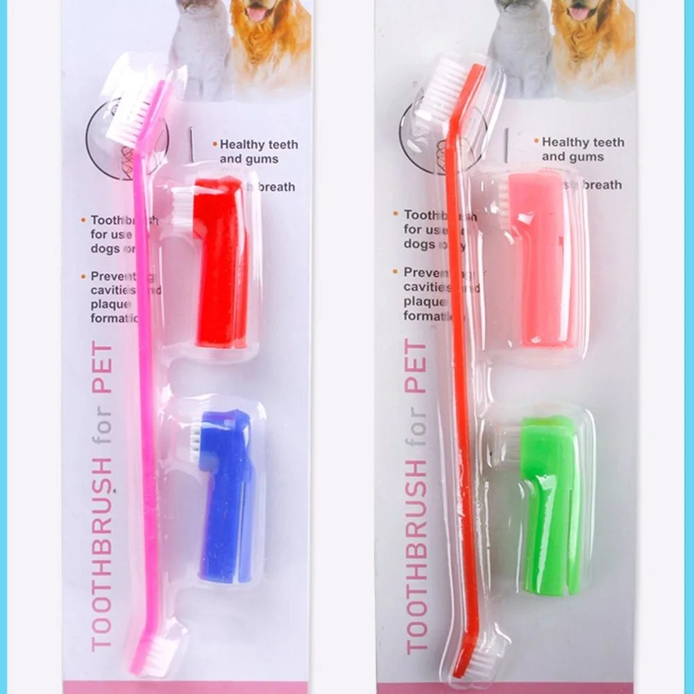Double Head Toothbrush + Soft Pet Finger Toothbrush Set Pets Dogs Cats Teeth Care Cleaning Brush Pets Grooming Tools
Double Head Toothbrush + Soft Pet Finger Toothbrush Set Pets Dogs Cats Teeth Care Cleaning Brush Pets Grooming Tools