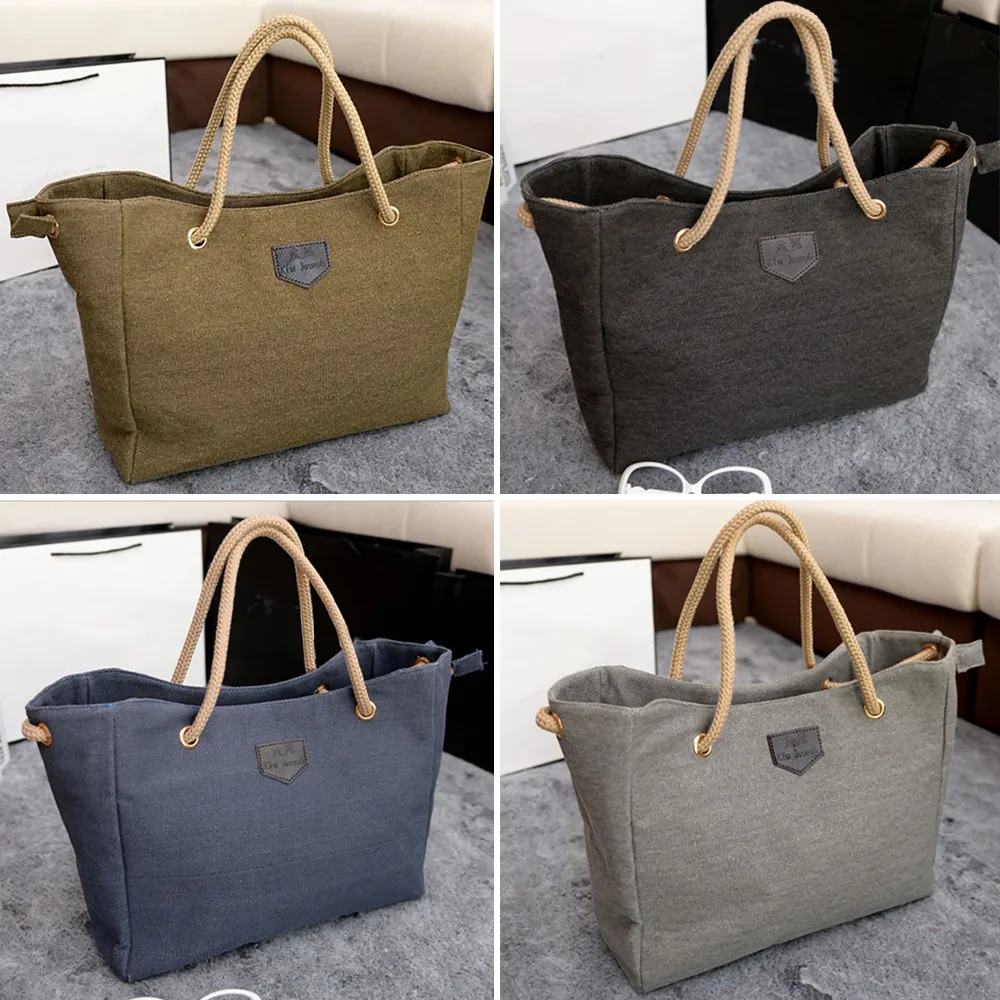 Women Canvas Big Bag Trend Simple Shopping Bag Shoulder Bag travel handbag leisure package for girls
Women Canvas Big Bag Trend Simple Shopping Bag Shoulder Bag travel handbag leisure package for girls